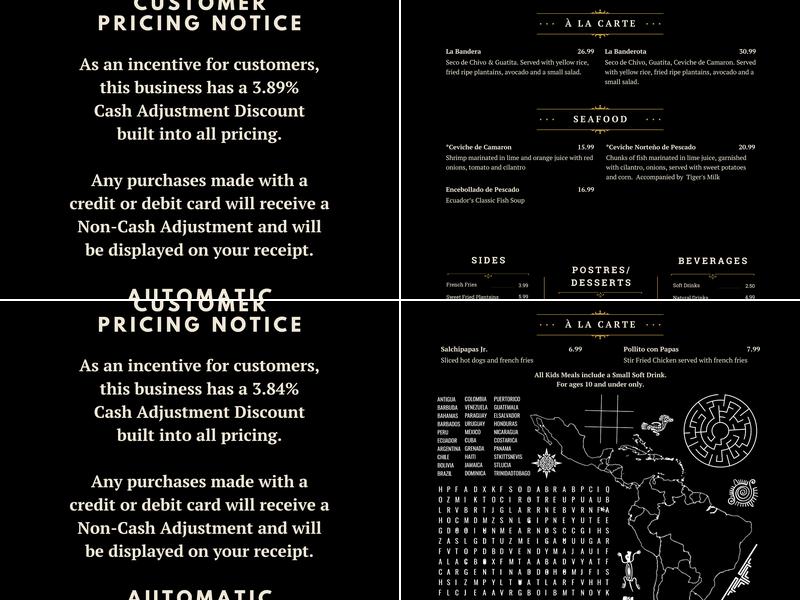 Papi's Restaurant Menu