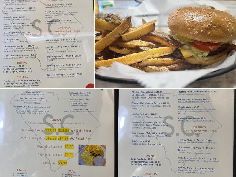 Scurry’s Cafe Menu