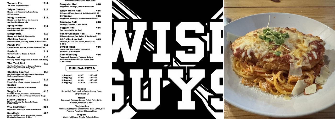 Wise Guys Downtown Menu