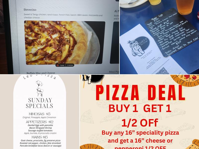 Leo's Pizza, Marion Menu