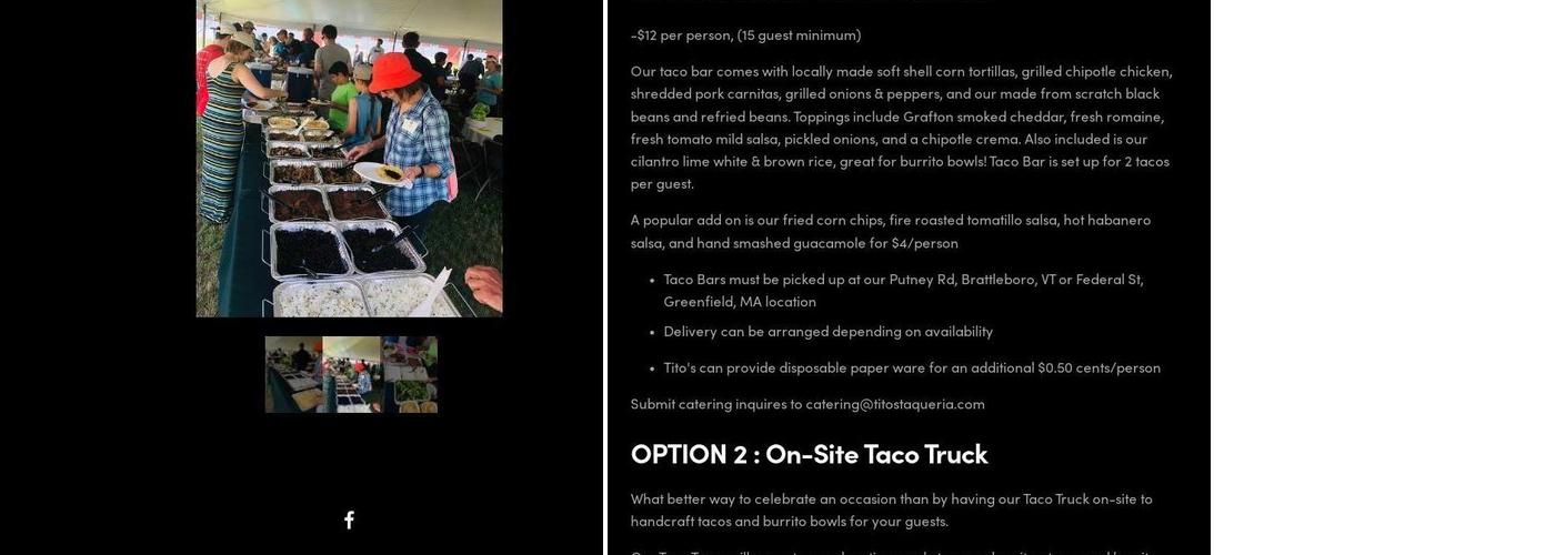 Tito's Taqueria Menu