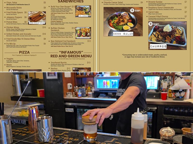 The Bourbon House Menu