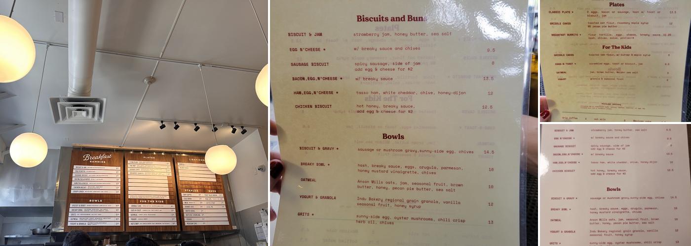 Kinfolk Menu