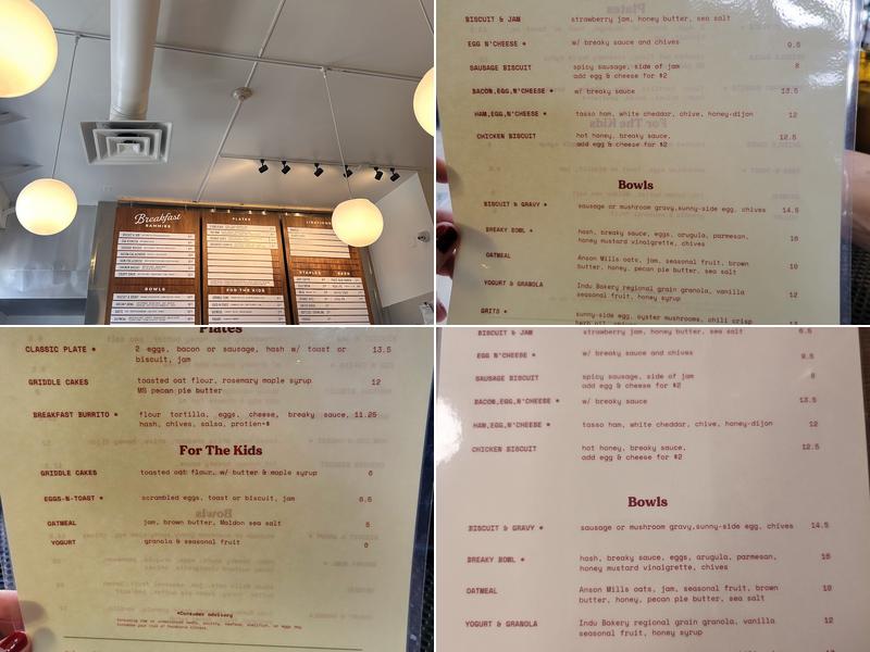 Kinfolk Menu