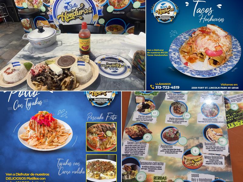 Mi Bella Honduras Restaurant Menu