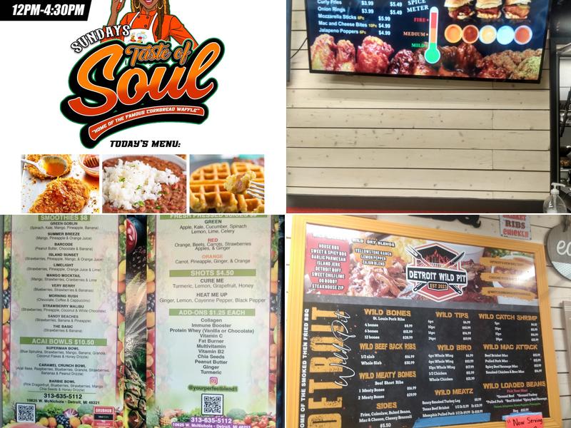 Heavenly Chicken & Waffles Menu