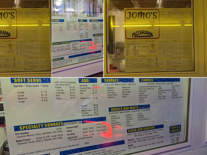 Pizzarama Menu