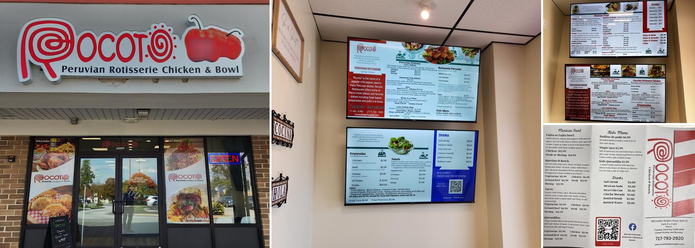 Rocoto Peruvian Rotisserie Chicken and Bowls Menu