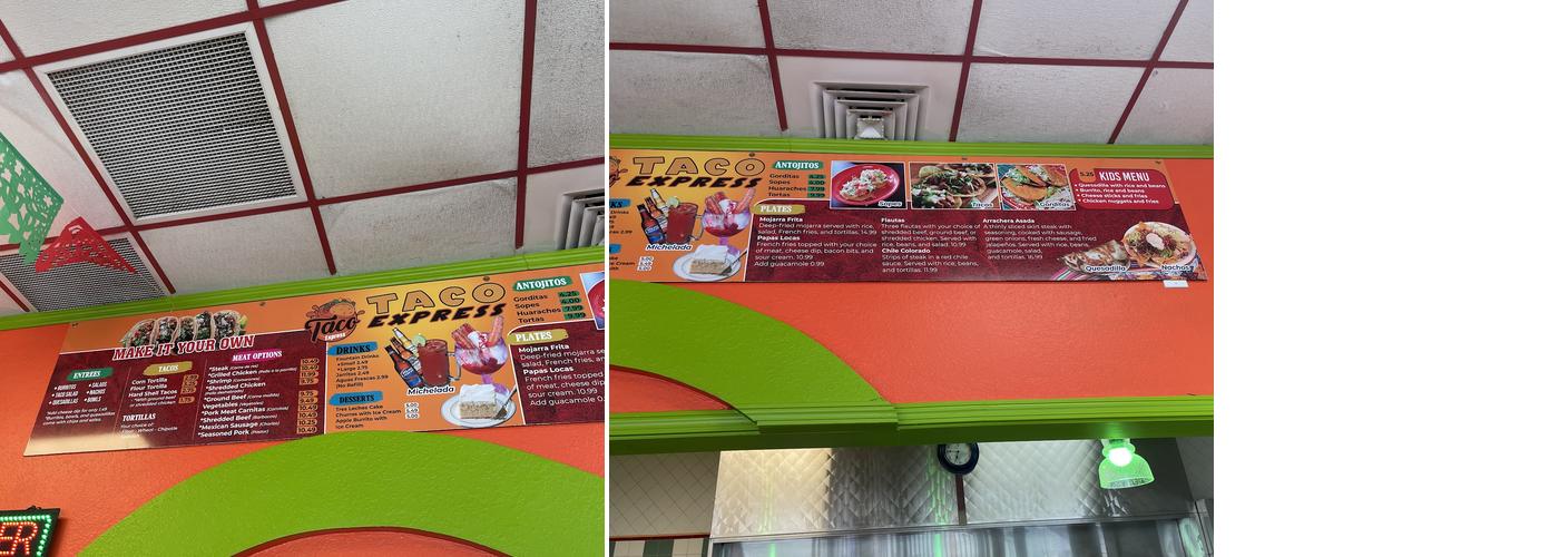 Taco Express Menu