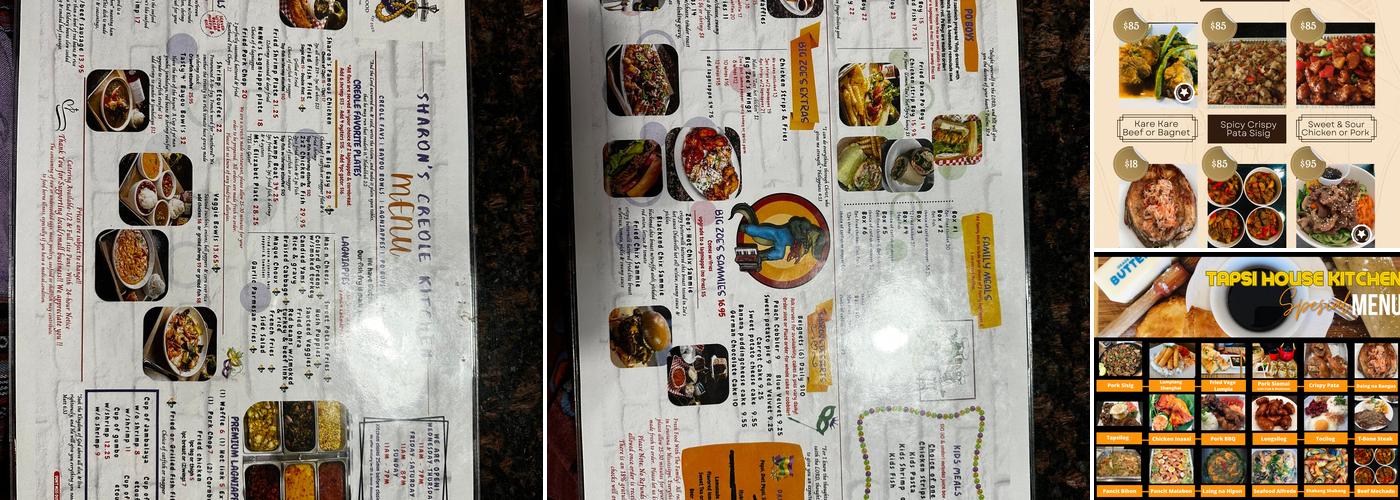 Tapsi House Event Solution Menu