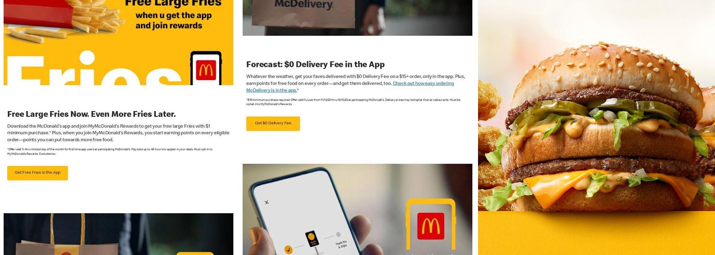 McDonald's Menu