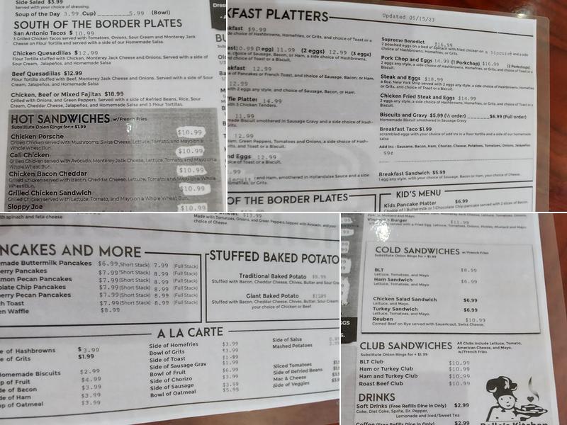 Belle’s kitchen #2 Menu