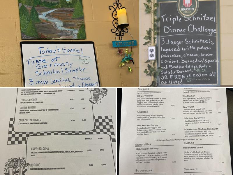 Elizabeth's Speisehaus Menu