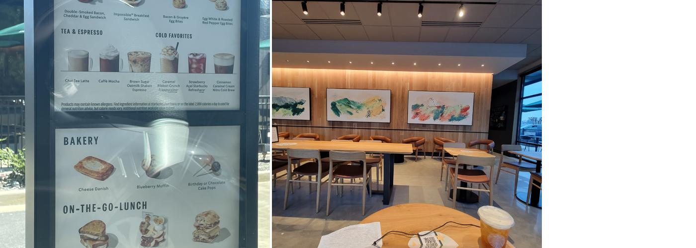 Starbucks Menu