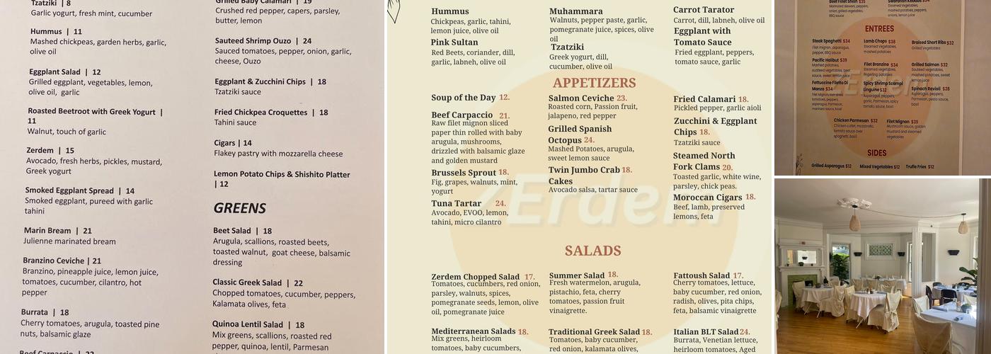 ZErdem Menu