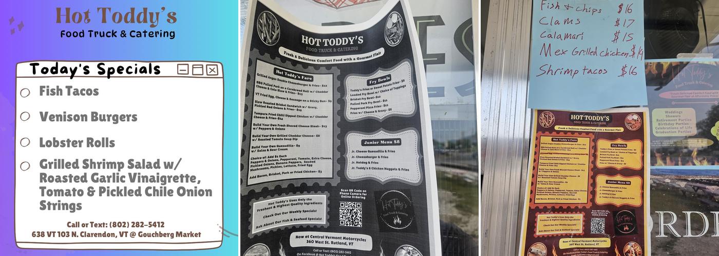 Hot Toddy's Food Truck and Catering Menu