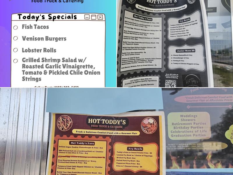 Hot Toddy's Food Truck and Catering Menu