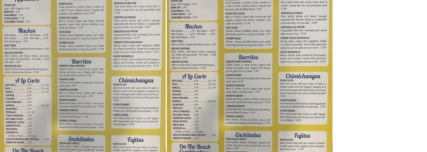 La Lunada Menu