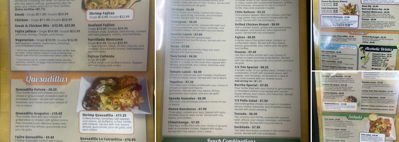 El Aguacate Menu