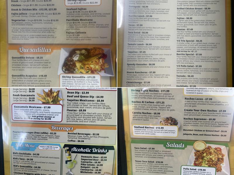 El Aguacate Menu