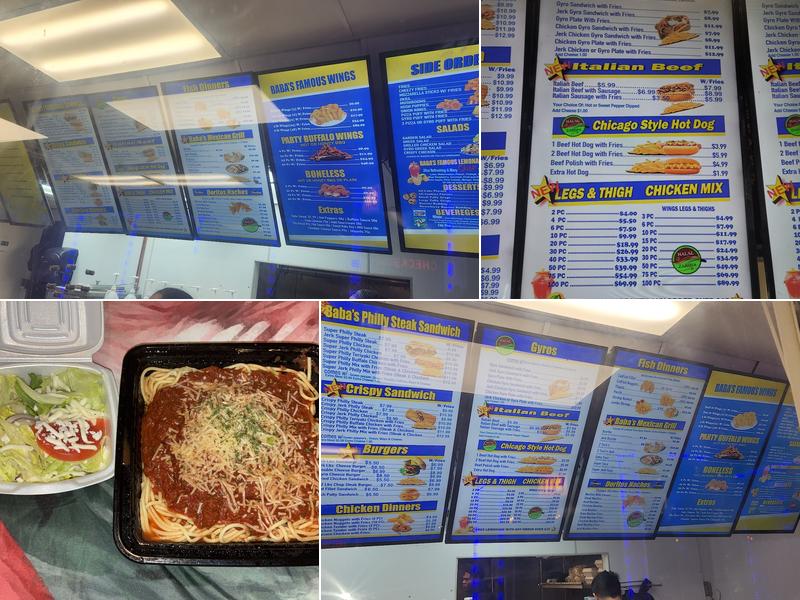 Baba's Famous Steak & Lemonade Menu