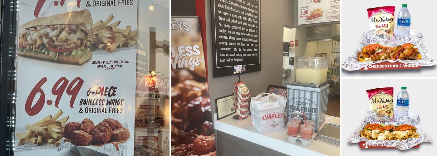 Charleys Cheesesteaks and Wings Menu