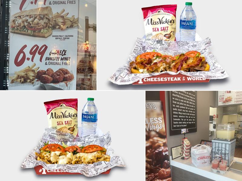 Charleys Cheesesteaks and Wings Menu