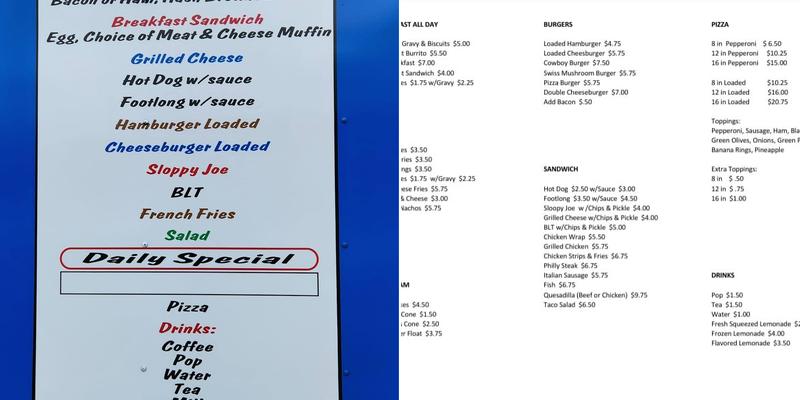 Hannibal Lunchbox Menu