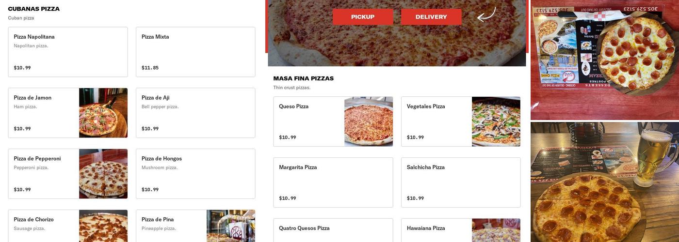 Pizza Onne West Flagler Menu