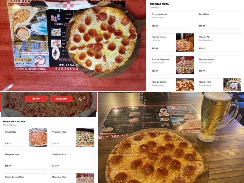 Pizza Onne West Flagler Menu