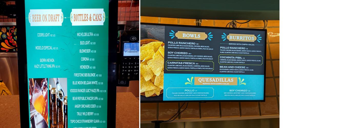 Mango Taco Menu