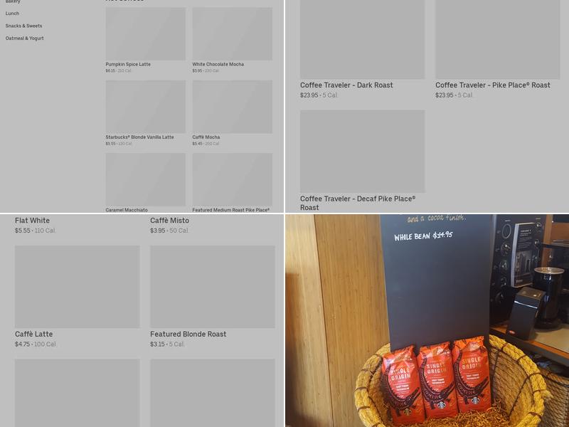 Starbucks Menu