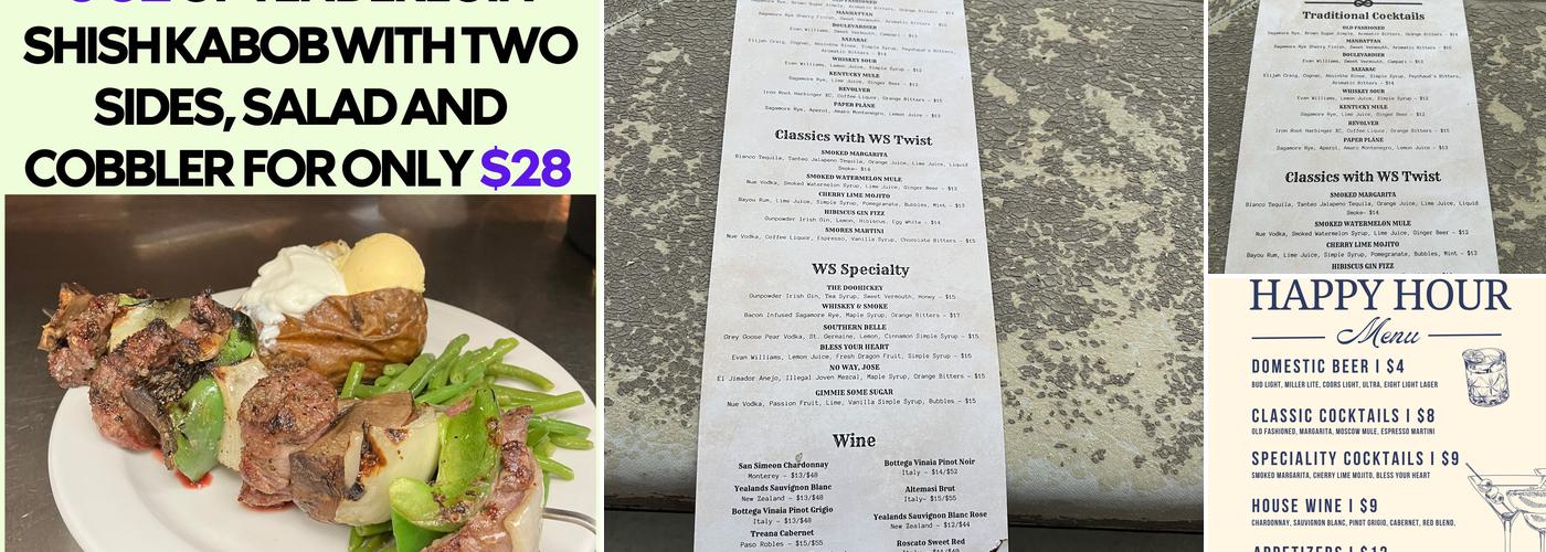 Whiskey & Smoke Menu