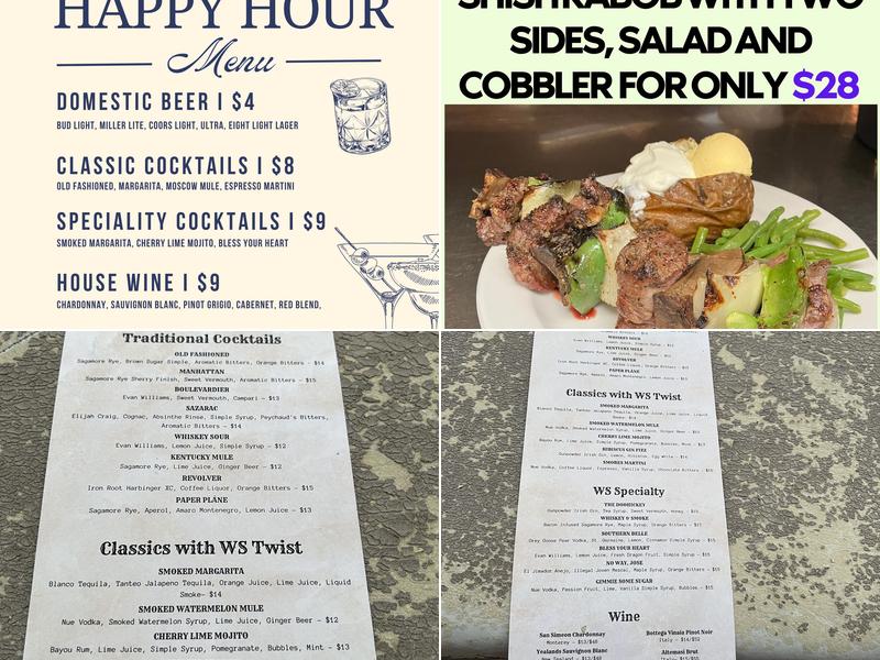 Whiskey & Smoke Menu