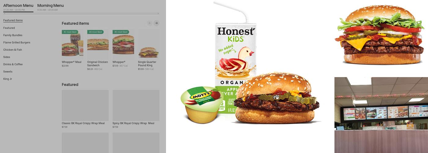 Burger King Menu