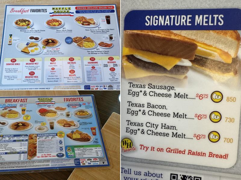 Waffle House Menu