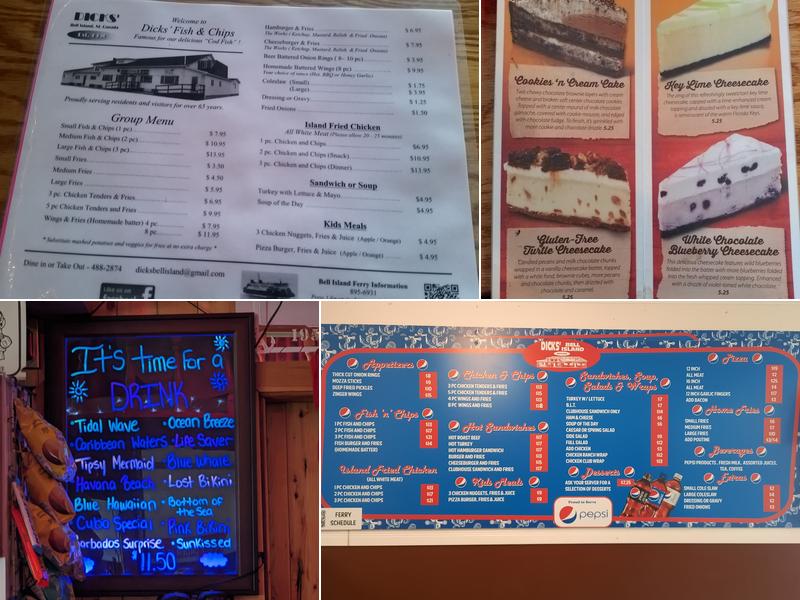 Dicks’ Fish and Chips Menu