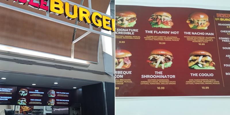 Incredible Burger Menu