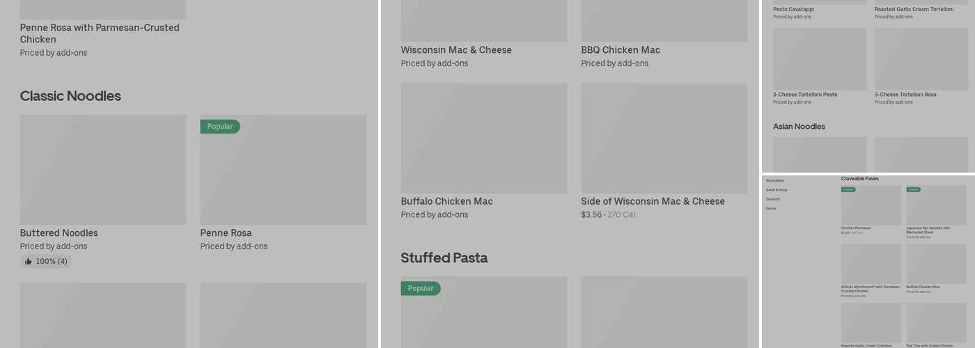 Noodles and Company Menu