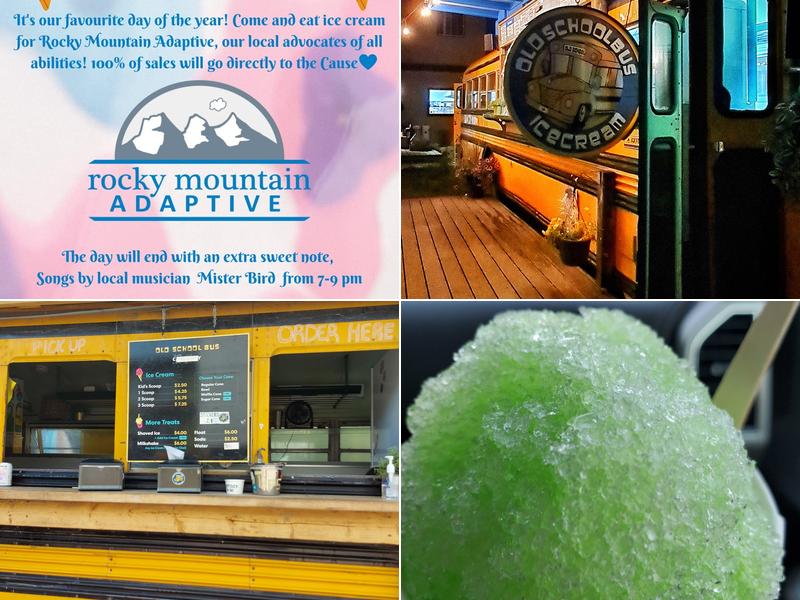 Old School Bus Ice Cream Canmore