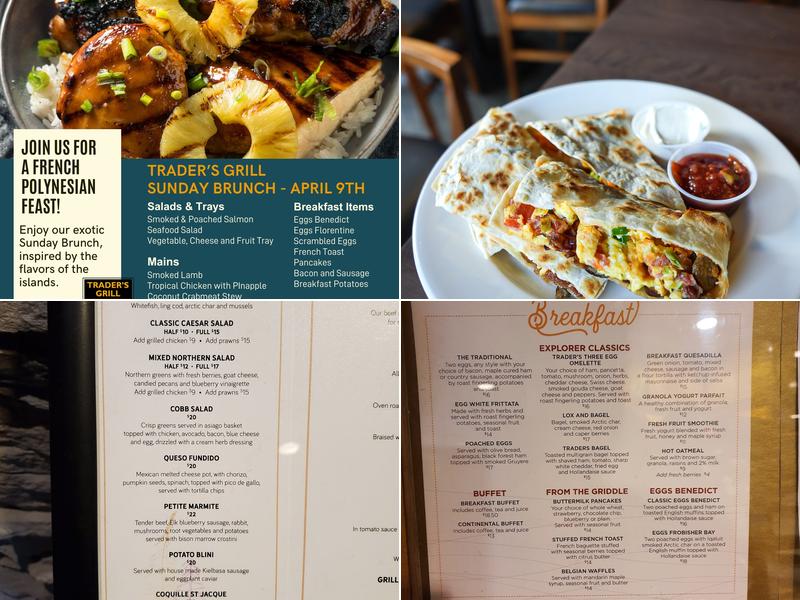 Trader’s Grill Menu