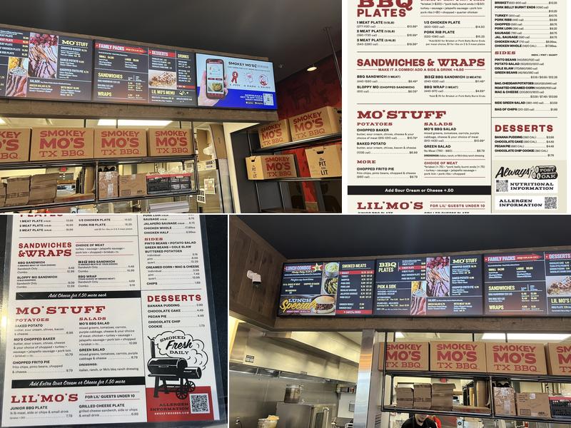 Smokey Mo's BBQ Menu