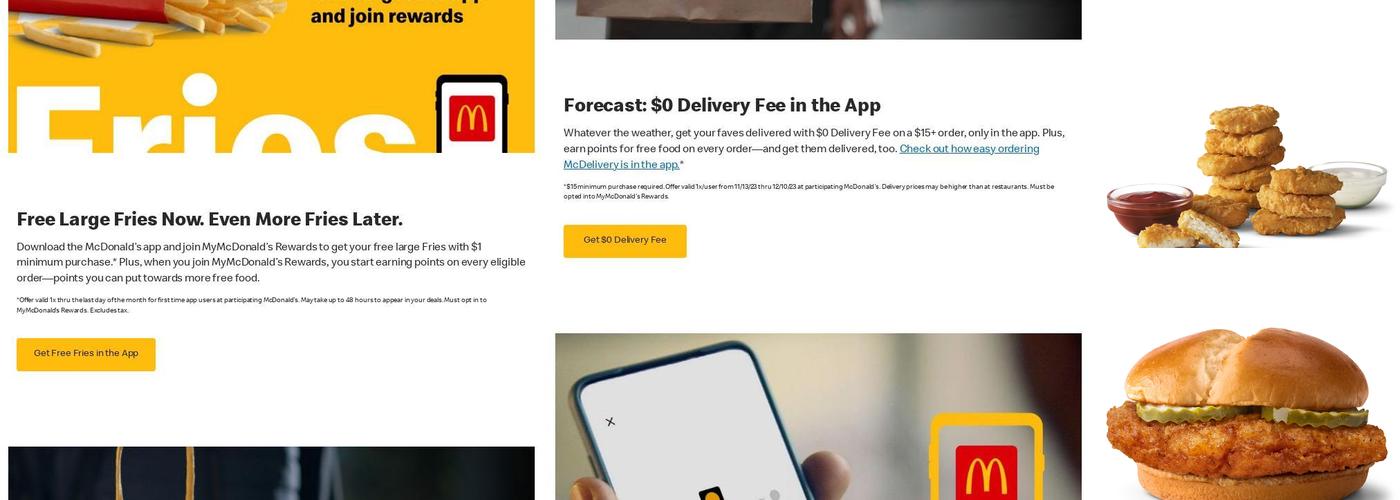 McDonald's Menu