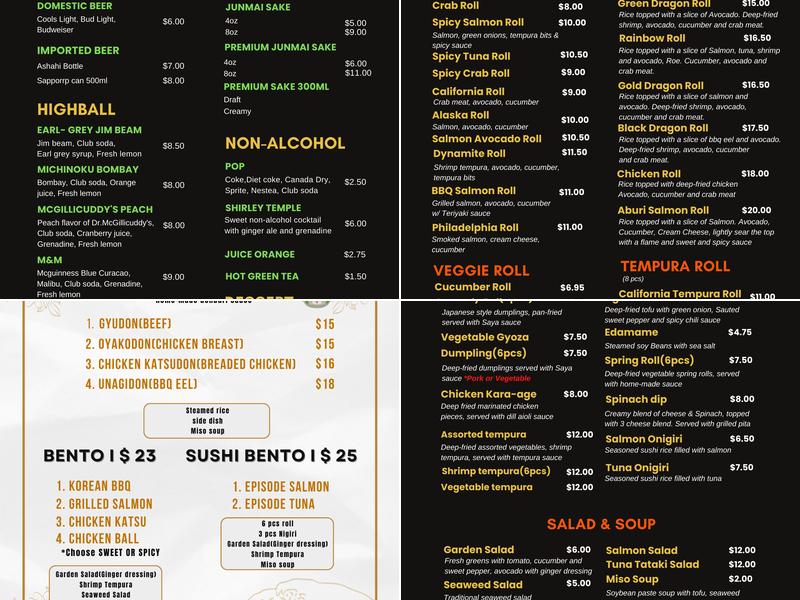 MICHINOKU EPISODE 2 Menu