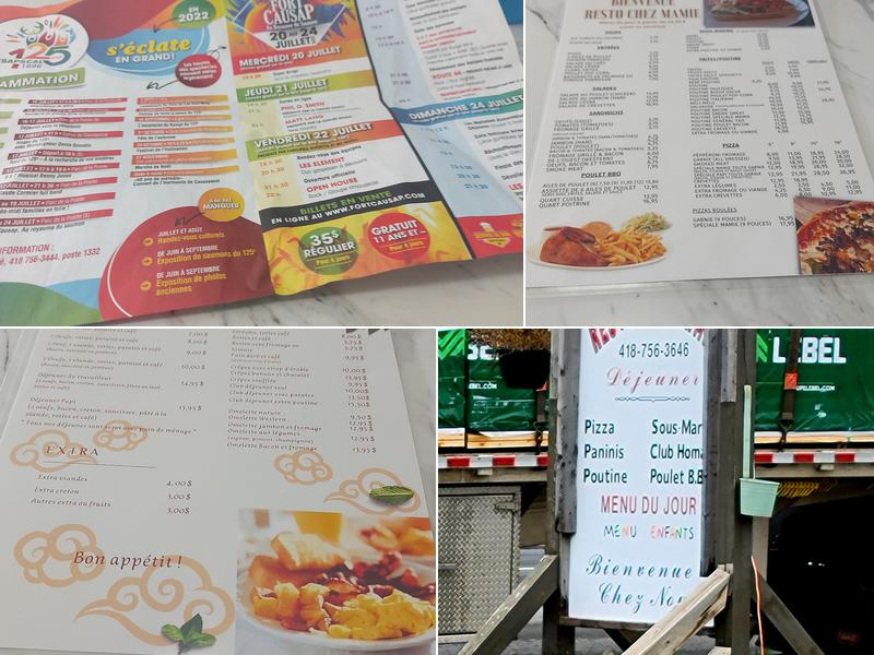 Resto Chez Mamie Menu