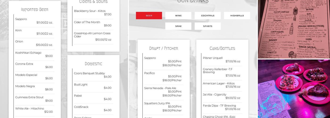 Sayonara Menu