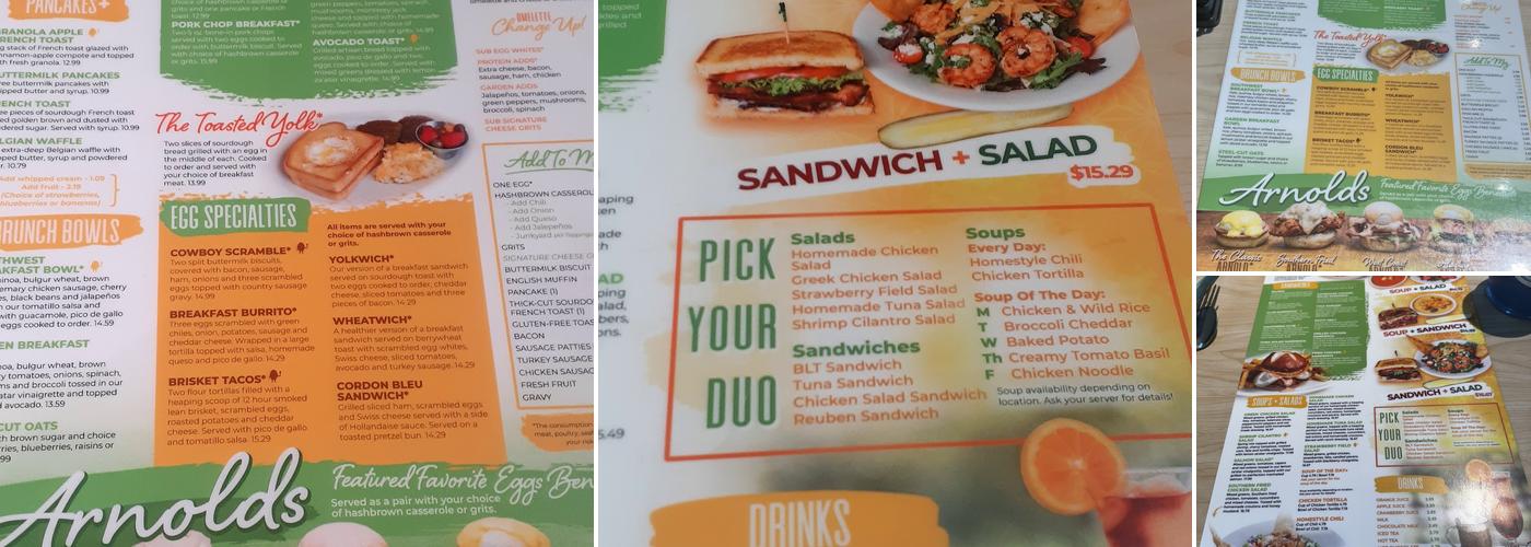 The Toasted Yolk Cafe- Waco Menu