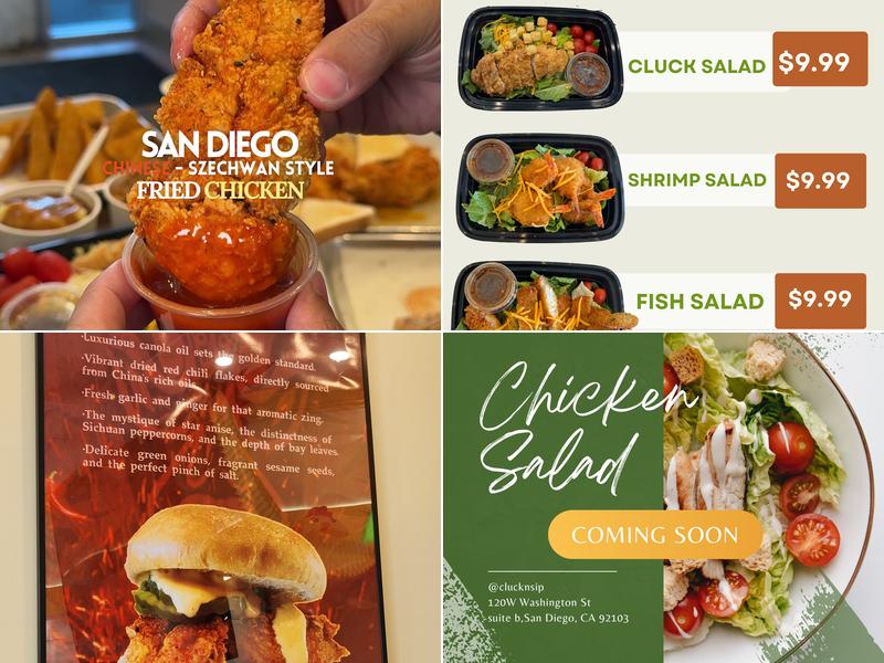 Cluck N' Sip Menu
