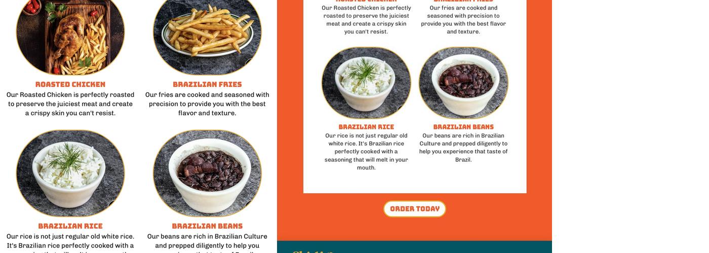 Chicken Boutique Menu