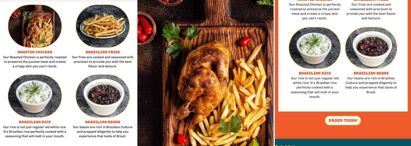Chicken Boutique Menu